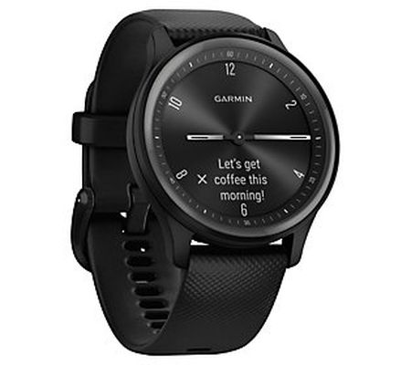 Garmin Vivomove Sport Smartwatch w/ Silicone Ba nd
