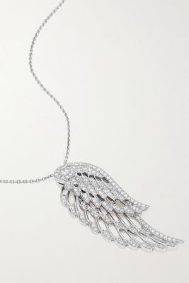 Garrard - Wings Embrace 18-karat White Gold Diamond Necklace - one size
