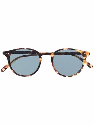 Garrett Leight Clune round tinted sunglasses - Brown