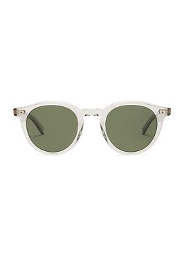 Garrett Leight Clune X Sunglasses in Light Grey.