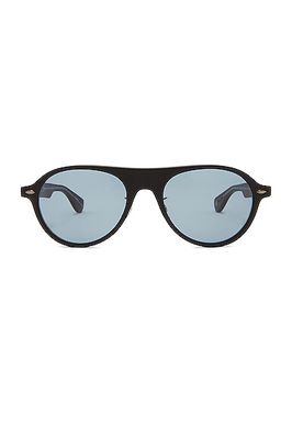 Garrett Leight Lady Eckhart Sunglasses in Black.