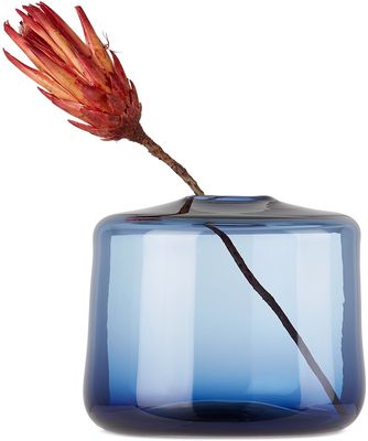 Gary Bodker Designs Blue XL Gems Square Vase