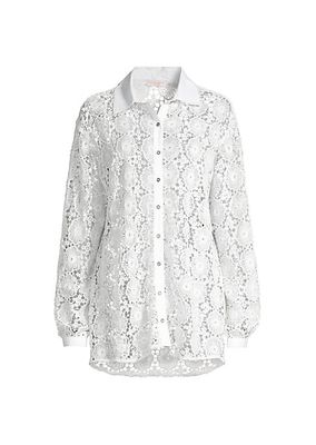 Gary Lace Button-Front Shirt