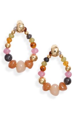 Gas Bijoux Biba Bead Earrings in Mixed Orange