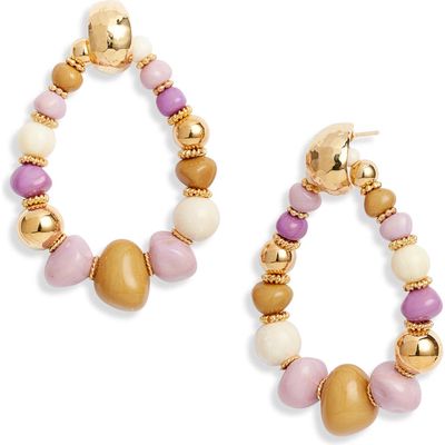 Gas Bijoux Biba Bead Earrings in Pink Mix 