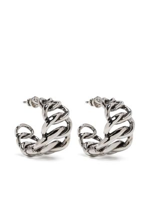Gas Bijoux Bronx chain-link earrings - Silver