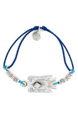 Gas Bijoux Eagle Line Bracelet in Silver/Blue