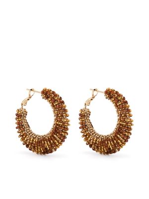 Gas Bijoux Izzia bead-embellished earrings - Gold