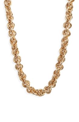 Gas Bijoux Maille Rond Entrecroise Collar Necklace in Gold