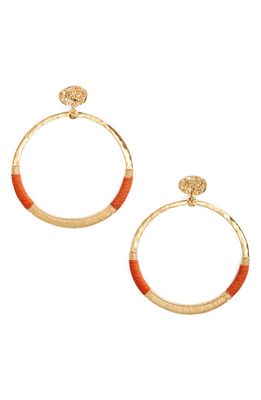 Gas Bijoux Mimi Macao Hoop Earrings in Orange