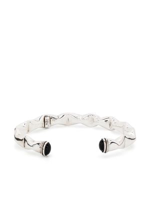 Gas Bijoux Moki cabochons bangle bracelet - Silver