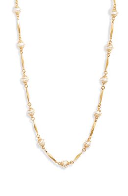 Gas Bijoux Mother-of-Pearl Bead Necklace in White 