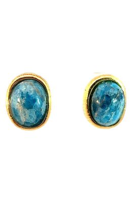 Gas Bijoux Semiprecious Stone Stud Earrings in Blue