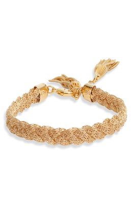 Gas Bijoux Tresse Braided Bracelet in Gold