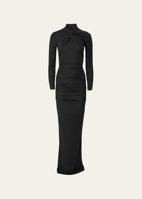 Gathered Jersey Gown