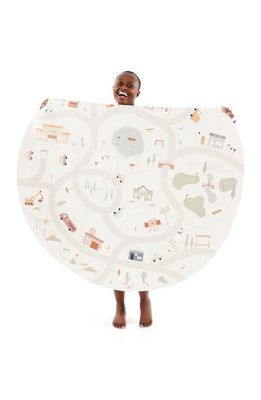 GATHRE Commons Print Round Leather Play Mat 