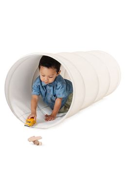 GATHRE Expandable Faux Leather Tunnel in Ivory 