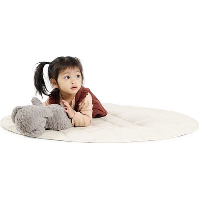 GATHRE Quilted Play Mat in Ivory 