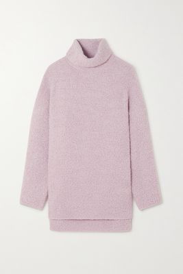 GAUCHERE - Alpaca-blend Bouclé Turtleneck Sweater - Purple