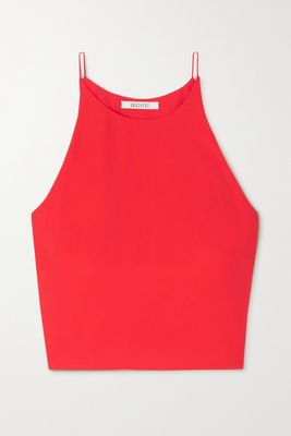 GAUCHERE - Cropped Twill Camisole - Red