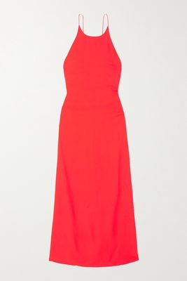 GAUCHERE - Open-back Crepe Maxi Dress - Red