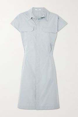 GAUCHERE - Seffa Cotton-poplin Shirt Dress - Blue