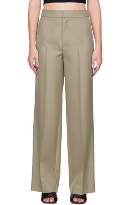 GAUCHERE Taupe Wide-Leg Trousers