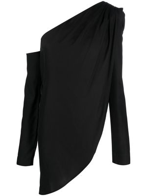 GAUGE81 asymmetric-design long-sleeve top - Black
