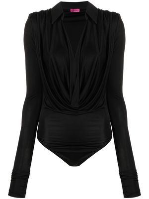 GAUGE81 Bauska V-neck bodysuit - Black