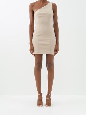 Gauge81 - Colorado One-shoulder Jersey Mini Dress - Womens - Beige