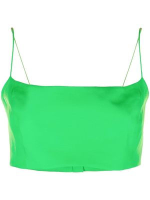 GAUGE81 cropped square-neck top - Green