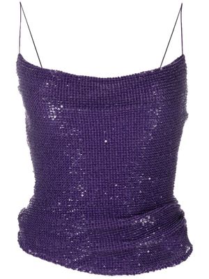GAUGE81 crystal-embellished vest top - Purple