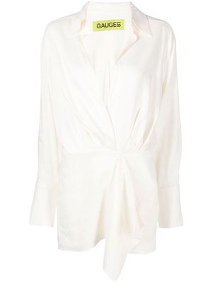 GAUGE81 Cusco mini shirt dress - White