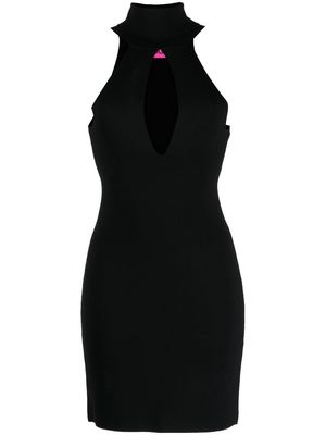 GAUGE81 cut-out detail roll neck dress - Black