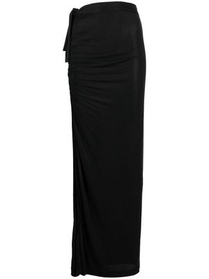 GAUGE81 Hania draped maxi skirt - Black