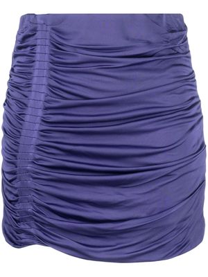 GAUGE81 high-waist ruched miniskirt - Purple