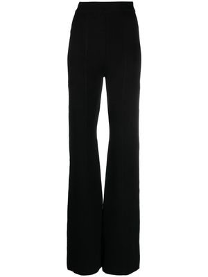 GAUGE81 high-waisted flared trousers - Black