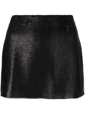 GAUGE81 Kailua sequin-embellished miniskirt - Black