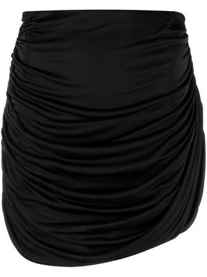 GAUGE81 Kanda draped mini skirt - Black