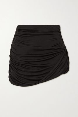 GAUGE81 - Kanda Ruched Jersey Mini Skirt - Black