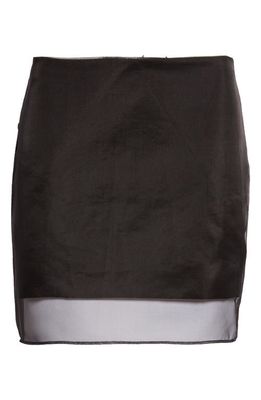 GAUGE81 Karoo Mesh Miniskirt in Black