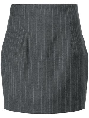 GAUGE81 Mani pinstriped mini skirt - Grey