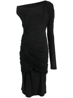 GAUGE81 Myrtia asymmetric maxi dress - Black