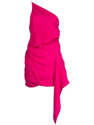 GAUGE81 one-shoulder draped dress - Pink