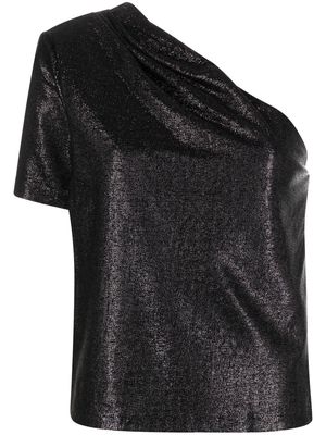 GAUGE81 one-shoulder short-sleeve top - Black