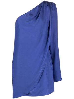 GAUGE81 Oria single-sleeve silk minidress - Purple