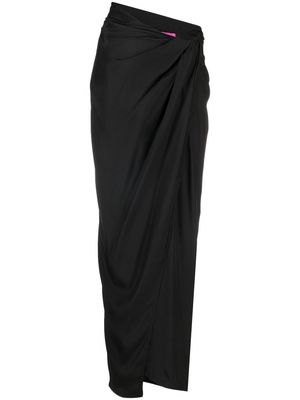 GAUGE81 Paita draped maxi skirt - Black