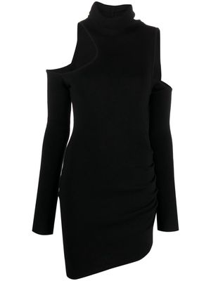 GAUGE81 Piana cut-out merino minidress - Black