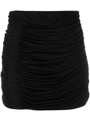 GAUGE81 ruched jersey miniskirt - Black
