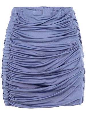 GAUGE81 ruched miniskirt - Blue